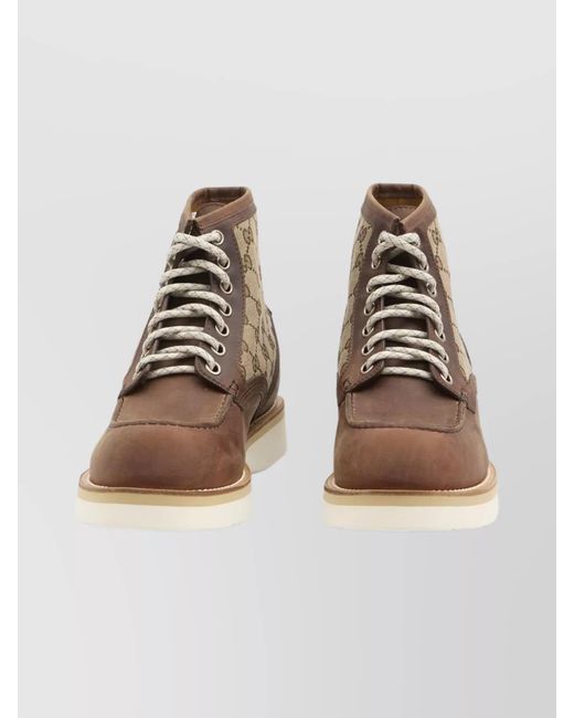 Gucci Multicolor Suede Ankle Boots for men