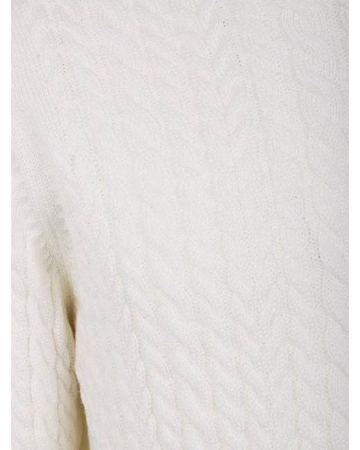 Filippo De Laurentis White Crew Neck Jumper for men