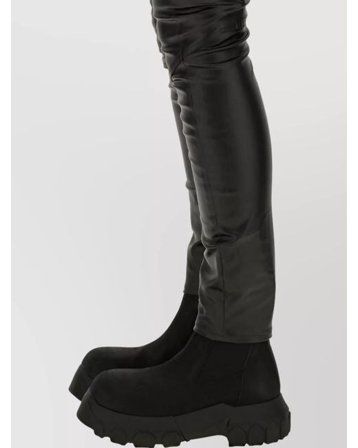 Rick Owens Black Denim Skinny Trousers