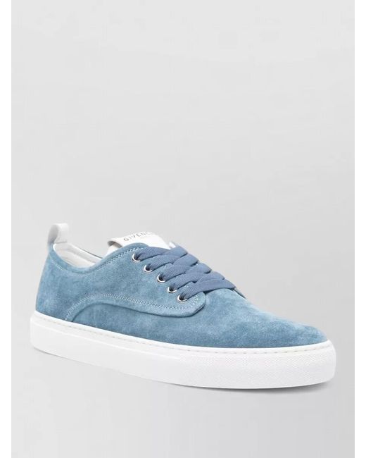 Givenchy Blue Leather Low-Top Sneakers for men