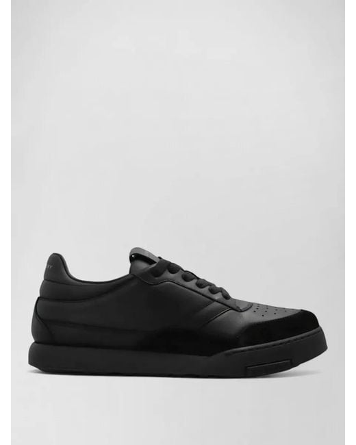 Givenchy Black Leather Low-Top Sneakers for men