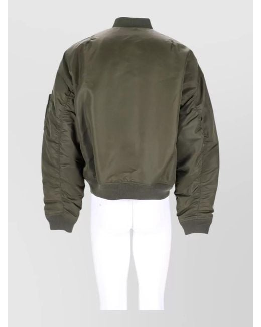 DSquared² Green Quilted Puffer Coat for men