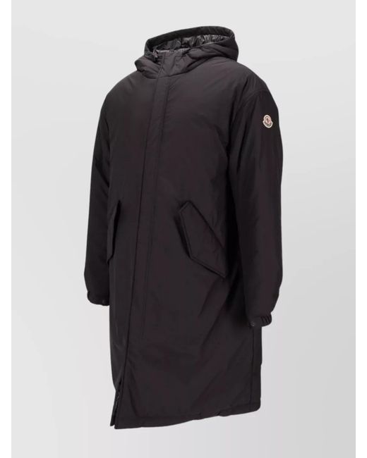 Moncler Blue Long Down Parka for men
