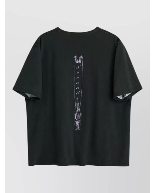 Our Legacy Blue Box Logo Crew Neck Short Sleeve T-Shirt for men