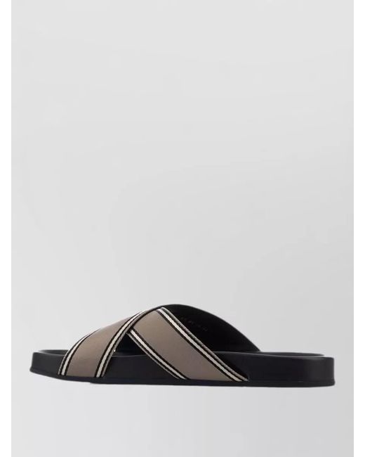 Dior Multicolor Slides Sandals Crossed Straps Open Toe for men