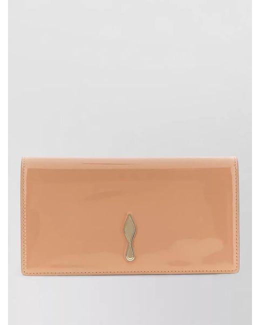 Christian Louboutin Natural Bettina Leather Clutch Bag