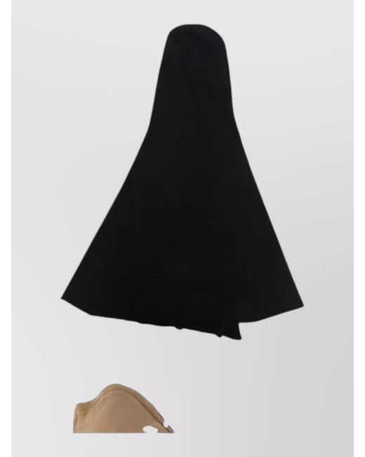 Cortana Black Cashmere Knitted Scarf