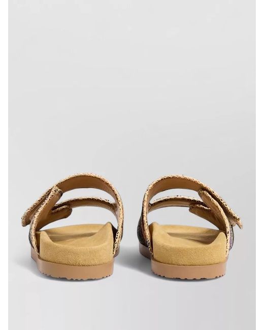 DSquared² Multicolor Silk Nylon Sandals Open Toe Flat Sole for men