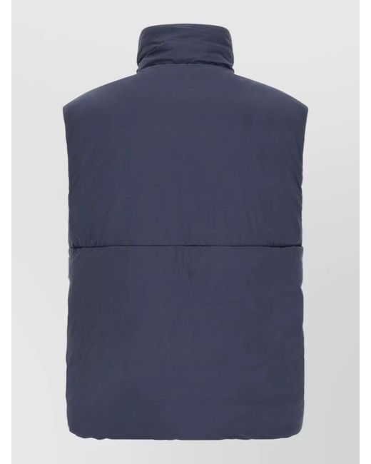 Canada Goose Blue Lodge High Collar Menswear Vest for men