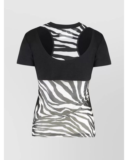 Versace Jeans Couture Black Logo Print T-Shirt