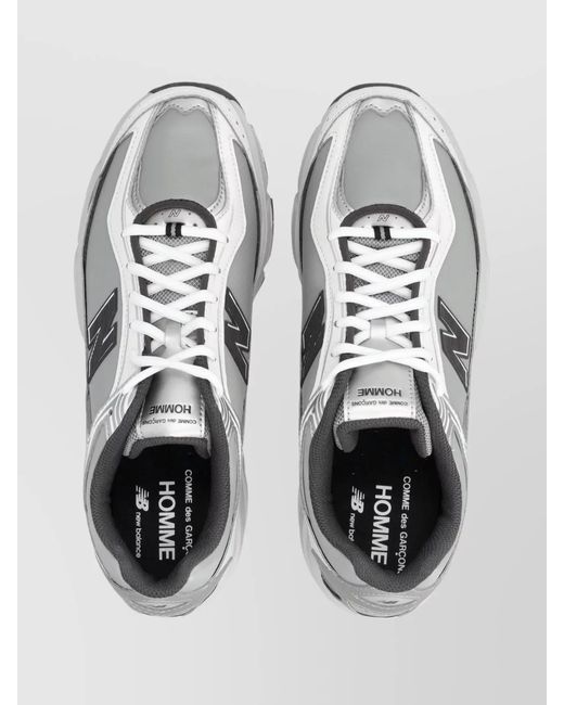 Comme des Garçons Metallic Synthetic Leather Low-Top Sneakers for men