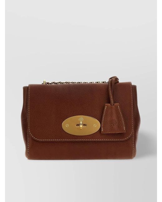 Mulberry Brown Lily Leather Crossbody Bag