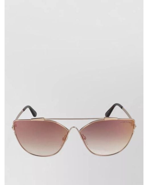 Tom Ford Pink Sunglasses Ft0563 33G Cat Eye Metal