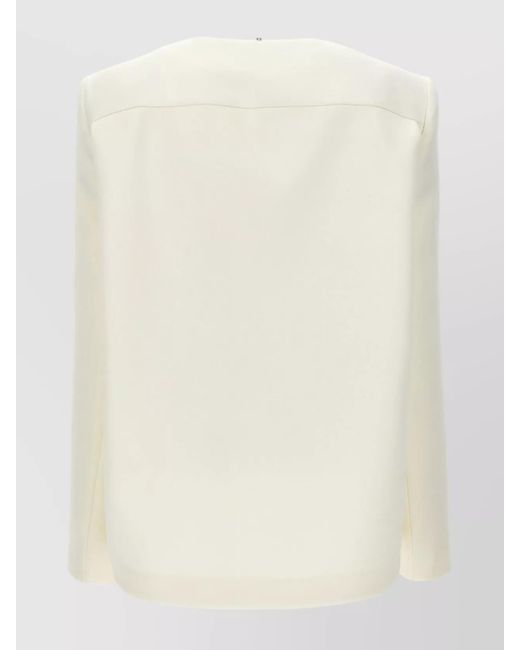 Sportmax Natural Single-Breasted Blazer