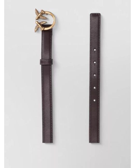 Pinko Gray Belt Adjustable Size Decorative Buckle Detail