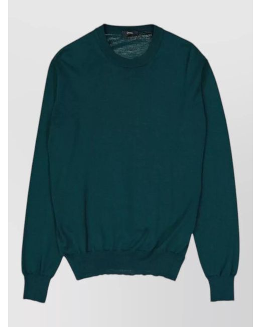 Herno Green Virgin Wool Jumper for men