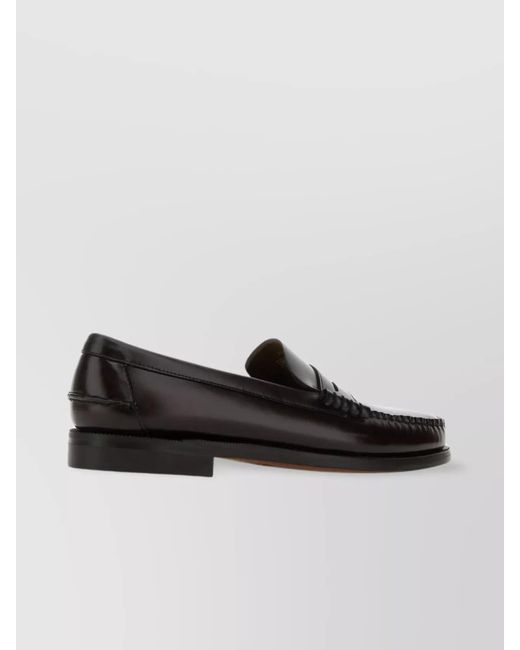 Sebago Black Leather Classic Dan Loafers for men