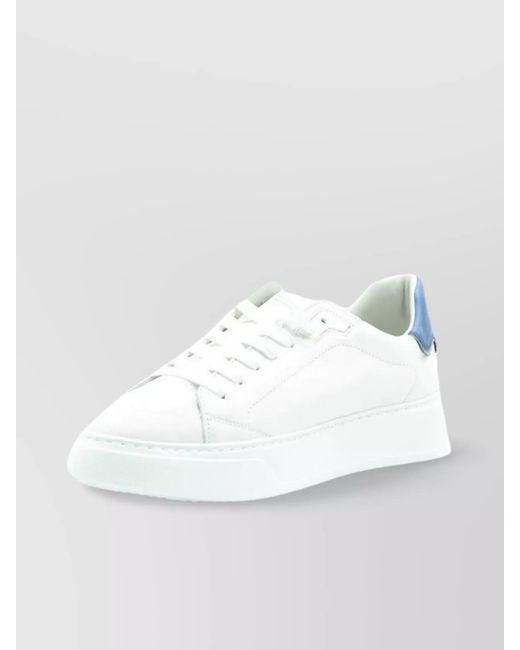 Philippe Model Blue Leather Low-Top Sneakers for men