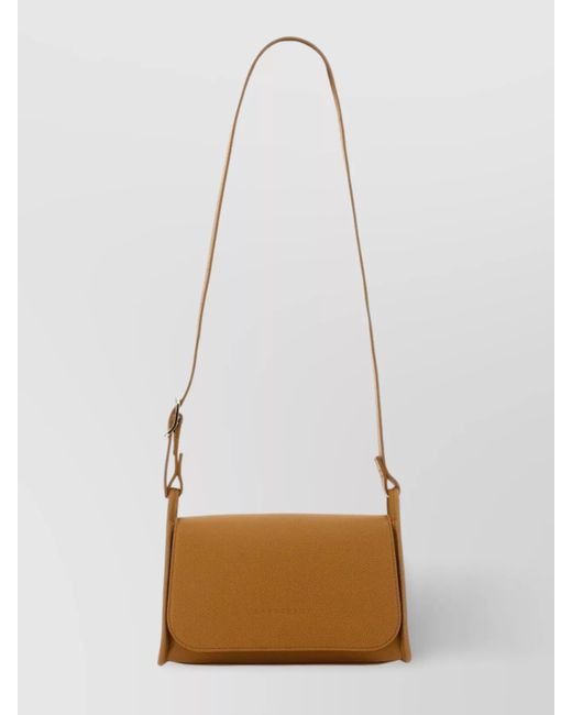 Longchamp White "The Foulonne" Shoulder Bag M
