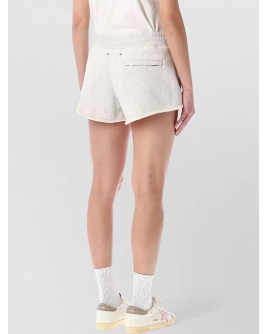 Golden Goose Deluxe Brand White Cotton Fleece Relaxed-Fit Shorts