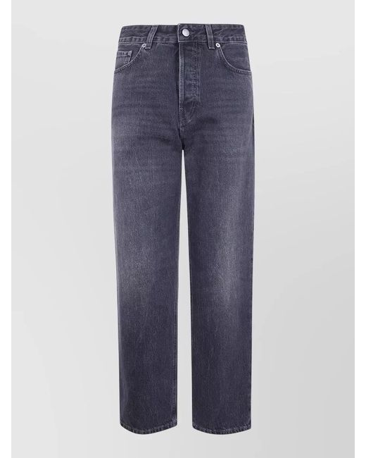 Haikure Blue Denim Straight-Leg Jeans