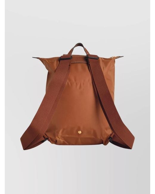 Longchamp Brown Nylon Backpack