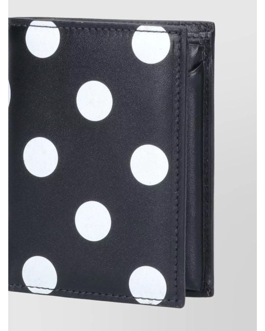 Comme des Garçons Black Compact Polka Dot Wallets Cardholders