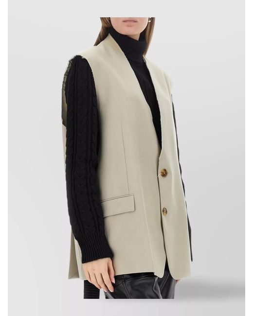 MM6 by Maison Margiela Multicolor Oversized Single-Breasted Vest