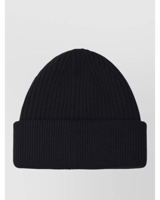 Dolce & Gabbana Blue Ribbed Logo Beanie for men