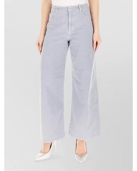 Weekend by Maxmara Purple Wide-Leg Trousers