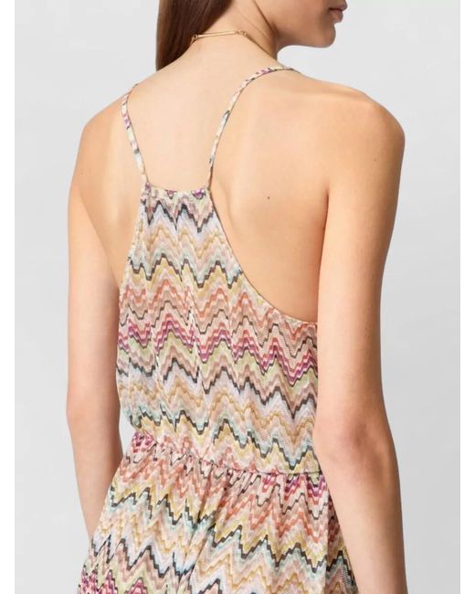 Missoni White Zigzag-Print Maxi Dress