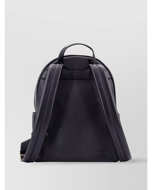 Michael Kors Blue Grainy Leather Backpack Adjustable Straps