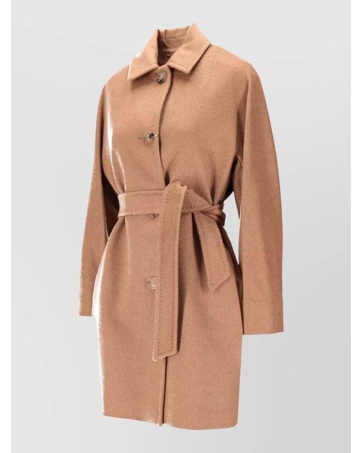 Max Mara Natural Belted Coat