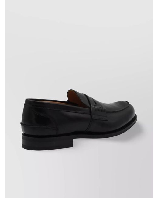 Church's Black Leather Penny Loafers for men