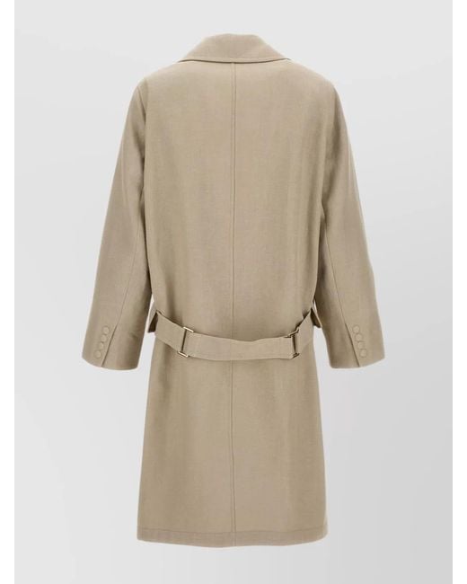 Max Mara Natural Linen Trench Coat