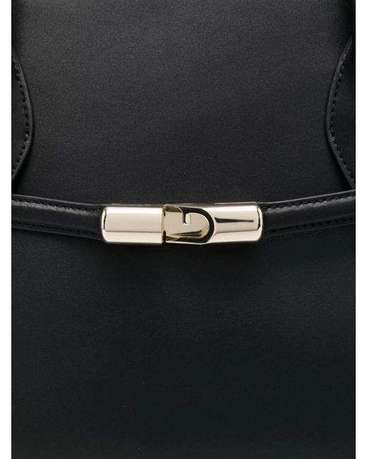 Furla Black Shoulder Bags Structured-Tone Hardware