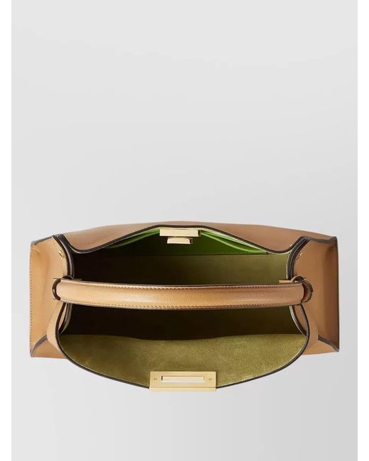 Fendi Multicolor Tote Bag Structured Shape Top Handle