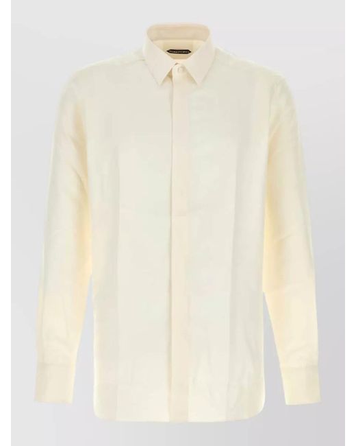 Tom Ford Natural Silk Twill Shirt for men