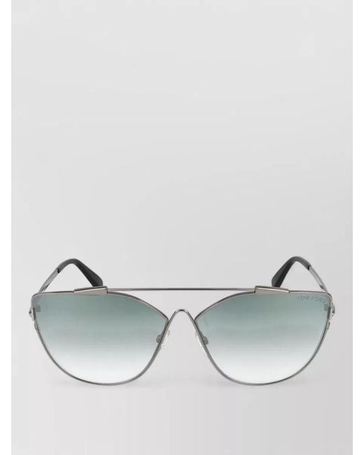 Tom Ford Metallic Oversized Cat Eye Metal Sunglasses Ft0563