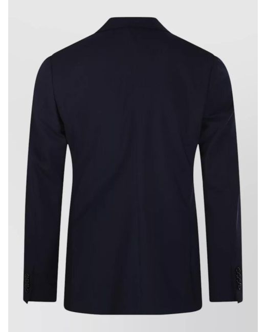 Lardini Blue Virgin Wool Single Breasted Suit for men