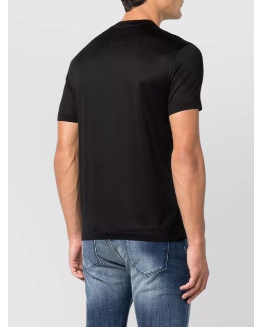 Emporio Armani Black Logo Print T-Shirt for men