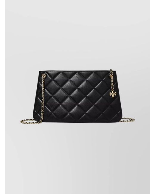 Tory Burch Black Fleming Leather Shoulder Bag