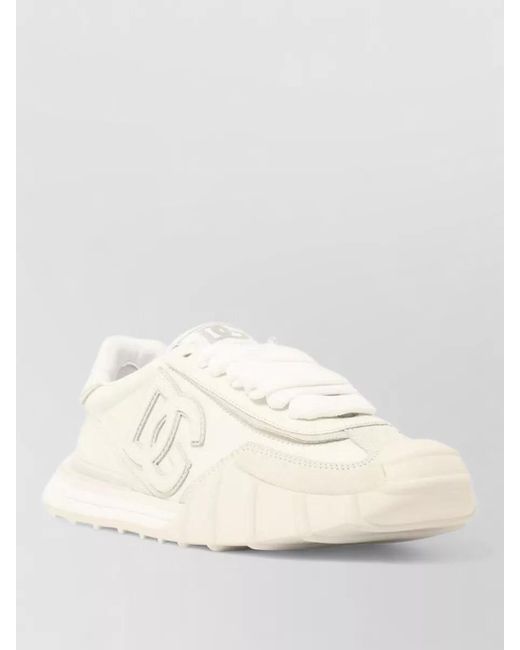 Dolce & Gabbana Natural Calfskin Leather Low-Top Sneakers for men