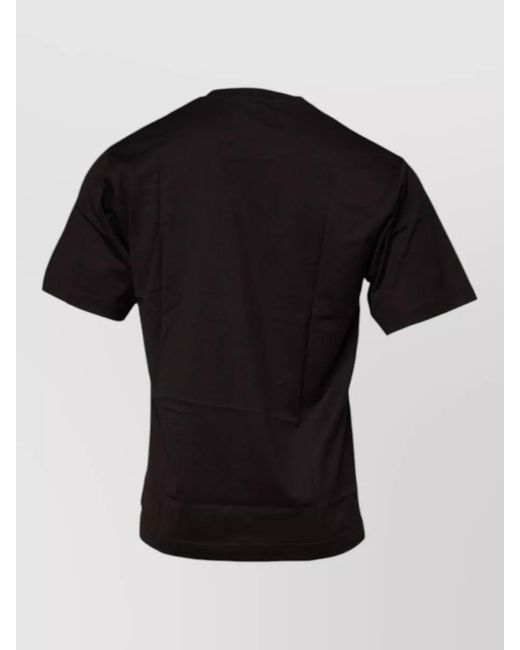 Dolce & Gabbana Black Cotton Logo Short-Sleeve Crew-Neck T-Shirt for men