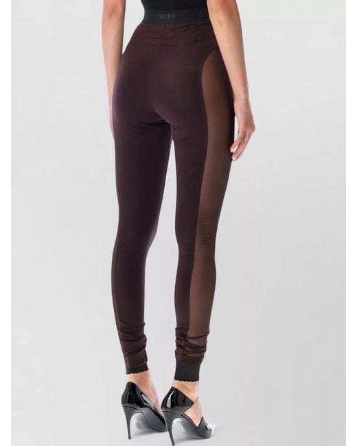 The Attico Multicolor High Rise Technical Mesh Panel Leggings