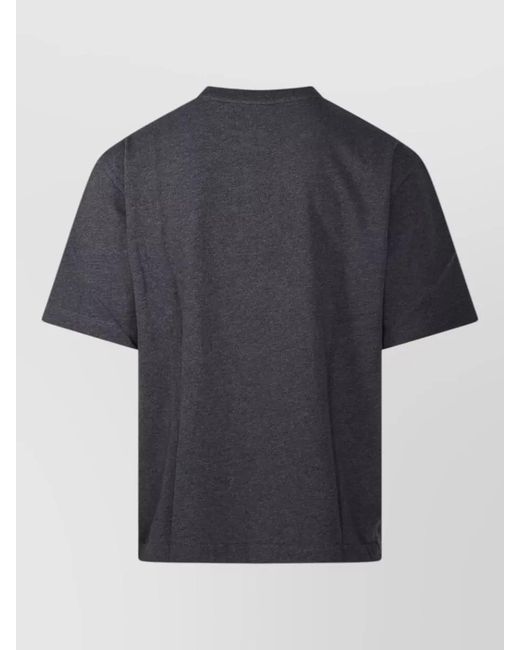 Maison Kitsuné Blue Fox Head T-Shirt Shirt Crew Neck for men