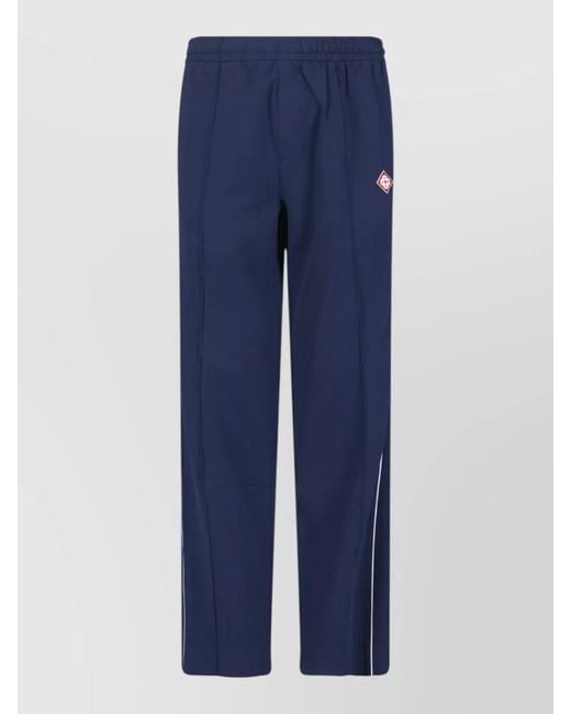 Casablanca Blue Straight Track Pants for men