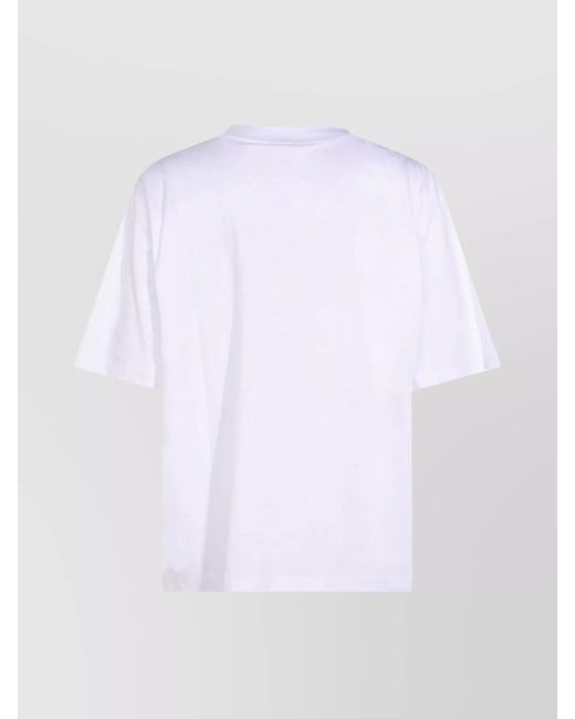 Marni White Printed Cotton T-Shirt for men