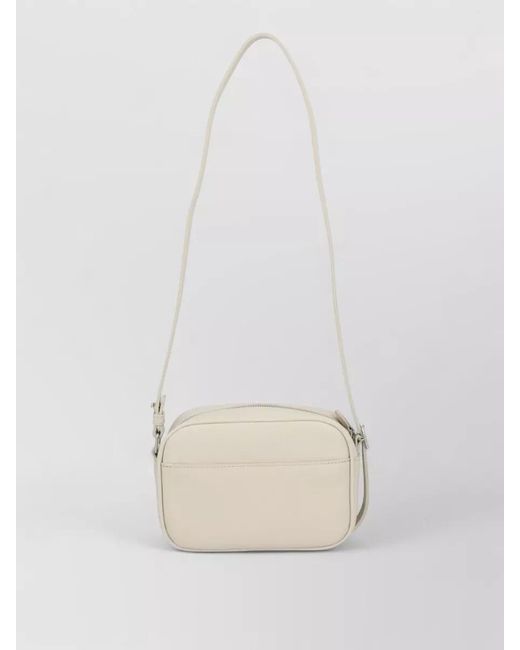Courreges White Réédition Leather Shoulder Bag