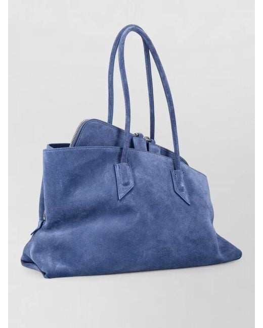The Attico Blue La Passeggiata Medium Tote Bag